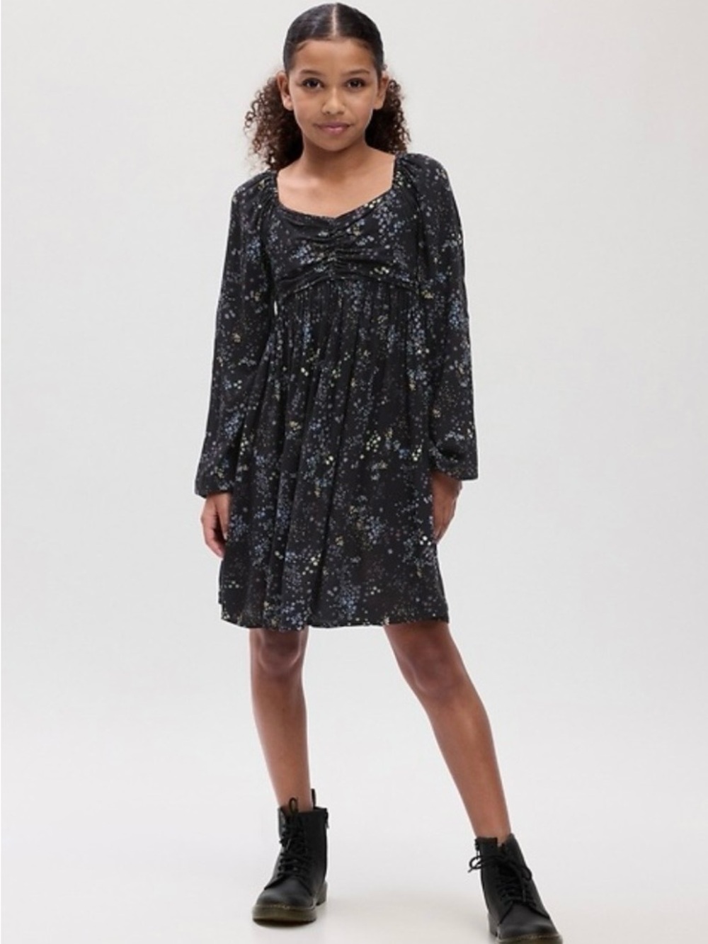 GAP Black floral Kids Dress